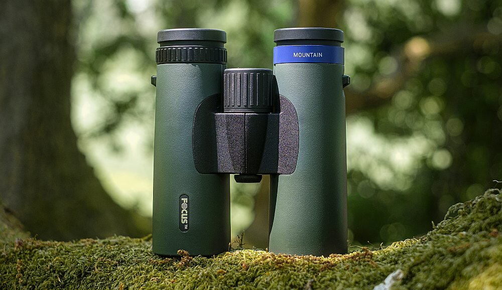Lornetka FOCUS Mountain optyka waga konstrukcja ogniskowa zoom przybliżenie dioptria muszle oczne obiektywy soczewki pryzmat powłoka gwint okulary obserwacja przyroda sport powiększenie 