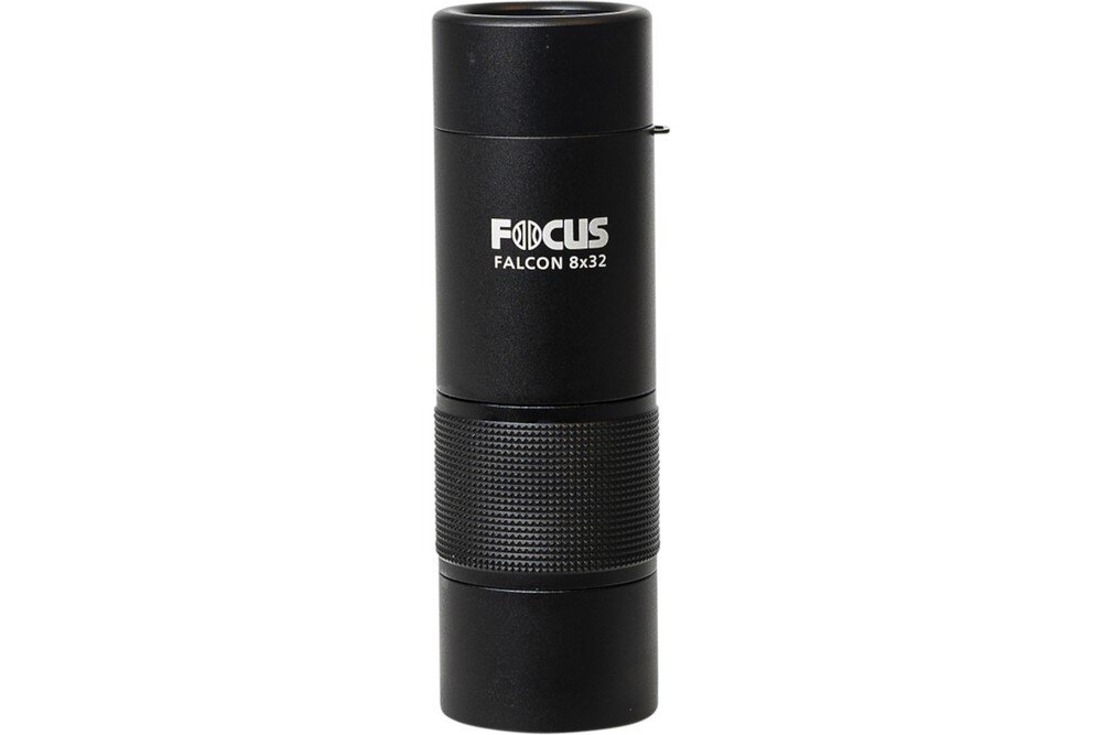 Monokular FOCUS Falcon Mono 8x25 optyka waga konstrukcja ogniskowa zoom przybliżenie dioptria muszle oczne obiektywy soczewki pryzmat powłoka gwint okulary obserwacja przyroda sport powiększenie