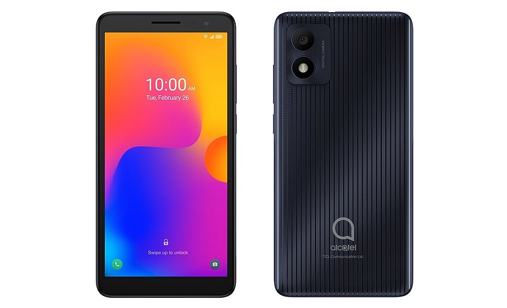 Smartfon ALCATEL 1B 2022 ekran bateria aparat procesor ram pamięć pojemność rozdzielczość zdjęcia filmy opis dane cechy blokady system łączność wifi bluetooth obudowa szkło odporność porty muzyka transfer sieć przekątna matryca waga czujniki