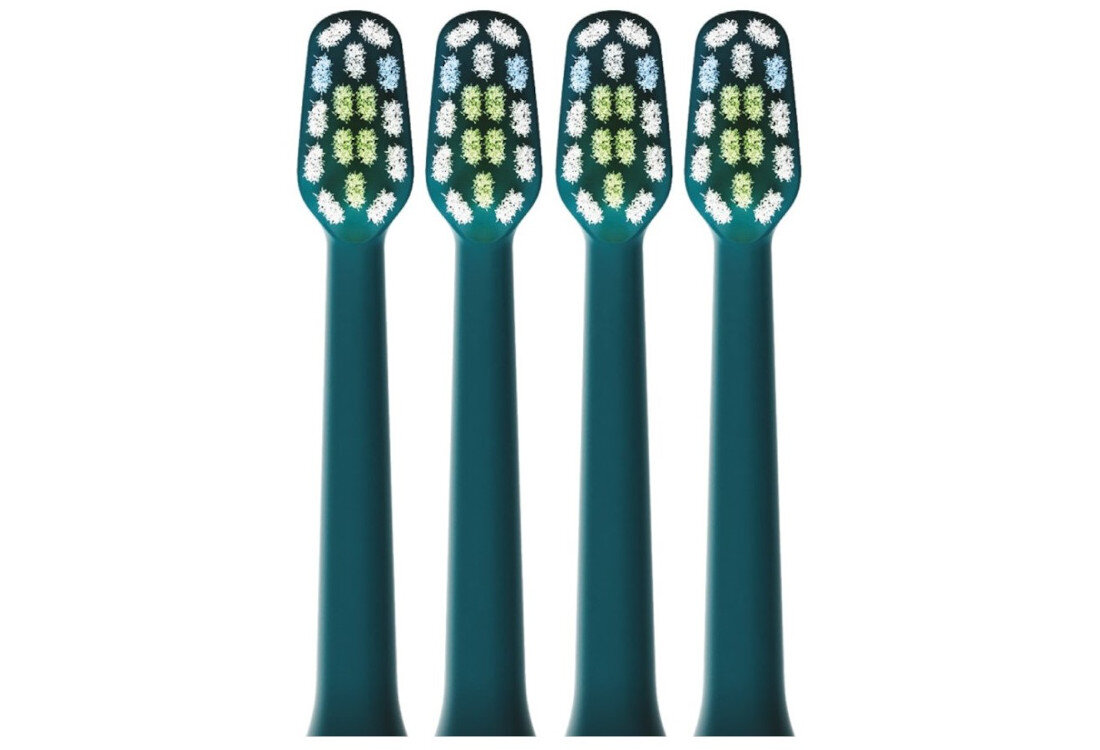 Oryginalna końcówka do szczoteczki VITAMMY Smils Mix 2 TOW017086 (4 szt.) (Dokładna higiena jamy ustnej) praktyczne rozwiązanie 4 sztuki końcówek w eleganckich, ciemnych kolorach zdrowy uśmiech przeznaczenie czas zalecenia