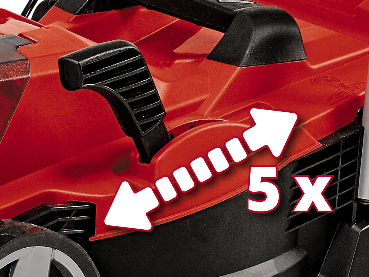 Kosiarka akumulatorowa EINHELL GE-CM 18/33 Li 3413260 kosz regulacja