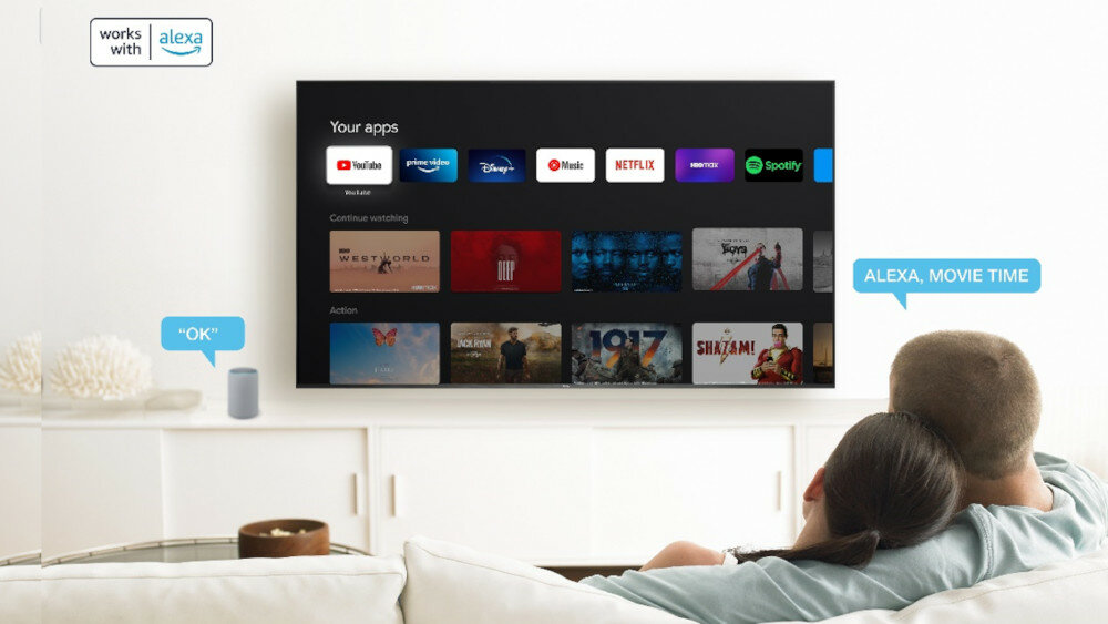 Telewizor TCL LED P735  - alexa