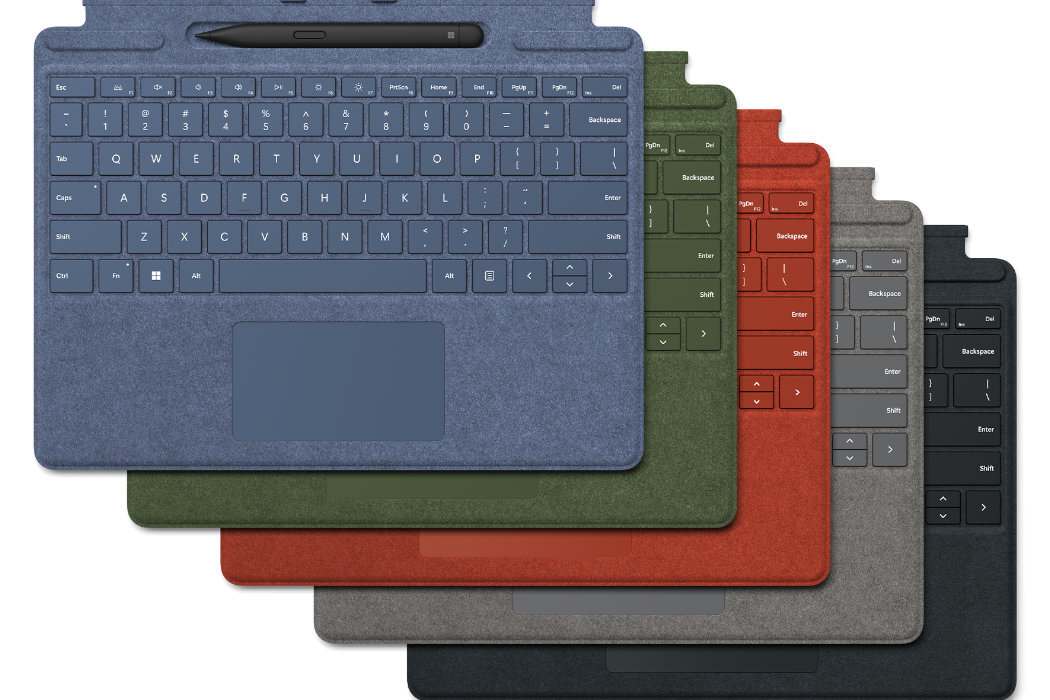Klawiatura Microsoft Surface Pro Signature Keyboard + Pióro Surface Slim Pen 2 kolory materiał luksus potęga rzeczywistość konstrukcja wygoda wszechstronność