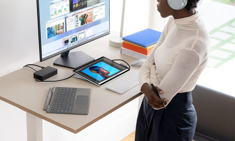 Klawiatura Microsoft Surface Pro Signature Type Cover + Pióro Surface Slim Pen 2 kolory materiał luksus potęga rzeczywistość konstrukcja wygoda wszechstronność