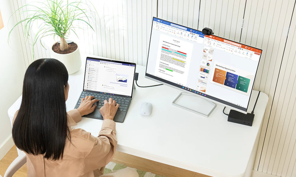Klawiatura Microsoft Surface Pro Signature Type Cover + Pióro Surface Slim Pen 2 kolory materiał luksus potęga rzeczywistość konstrukcja wygoda wszechstronność