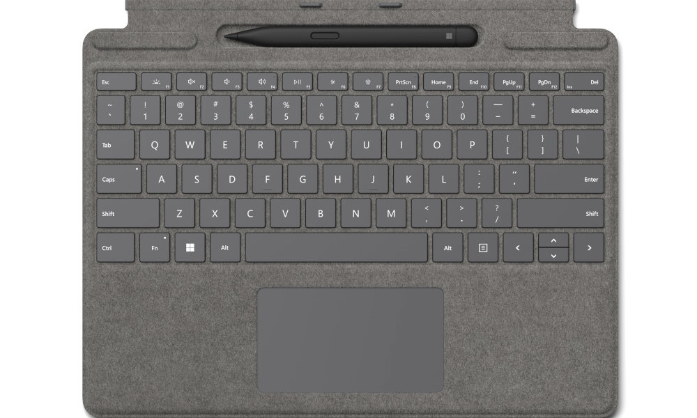 Klawiatura Microsoft Surface Pro Signature Type Cover + Pióro Surface Slim Pen 2 kolory materiał luksus potęga rzeczywistość konstrukcja wygoda wszechstronność