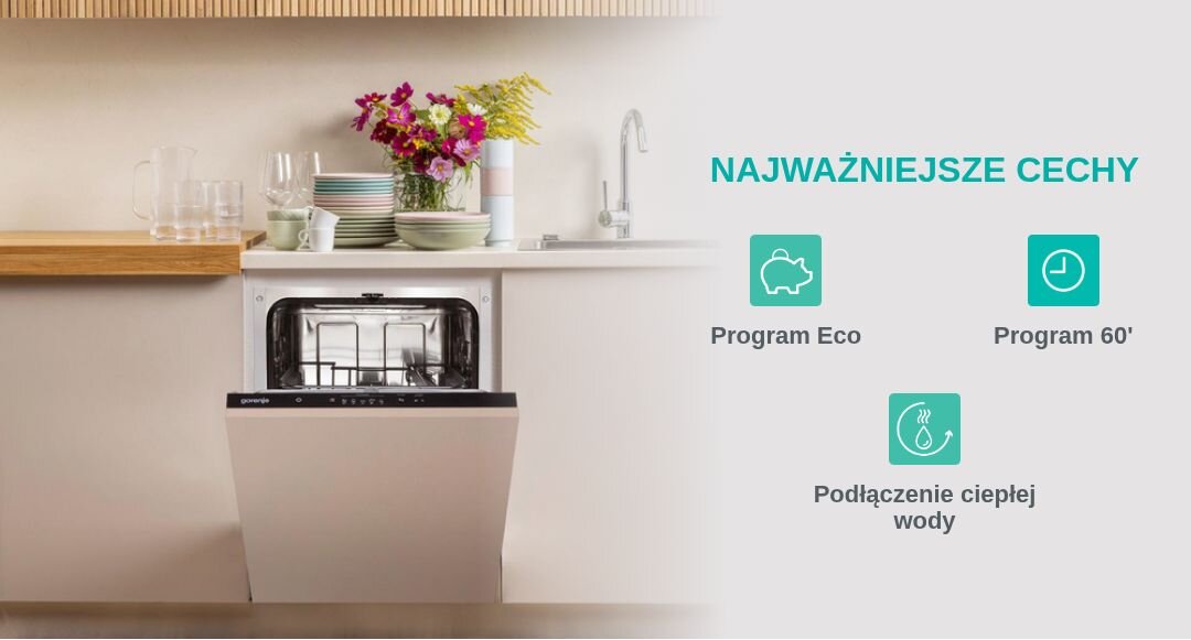 Zmywarka GORENJE GV520E15 najważniejsze cechy wyróżniki
