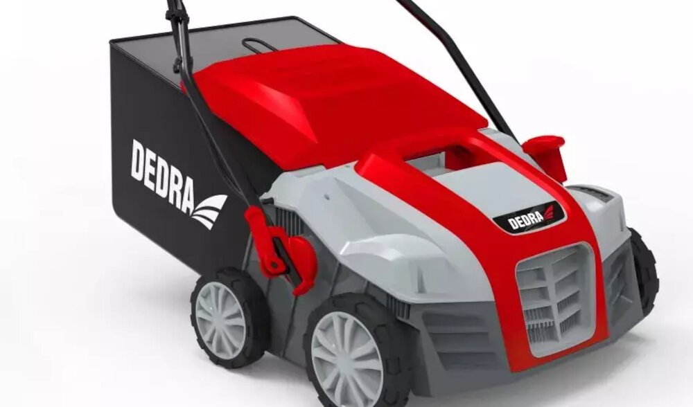 Wertykulator elektryczny DEDRA DED8686 do poprawy gospodarki wodno-powietrznej gleby produkt dwufunkcyjny aerator i wertykulator silnik elektryczny moc 2000 W