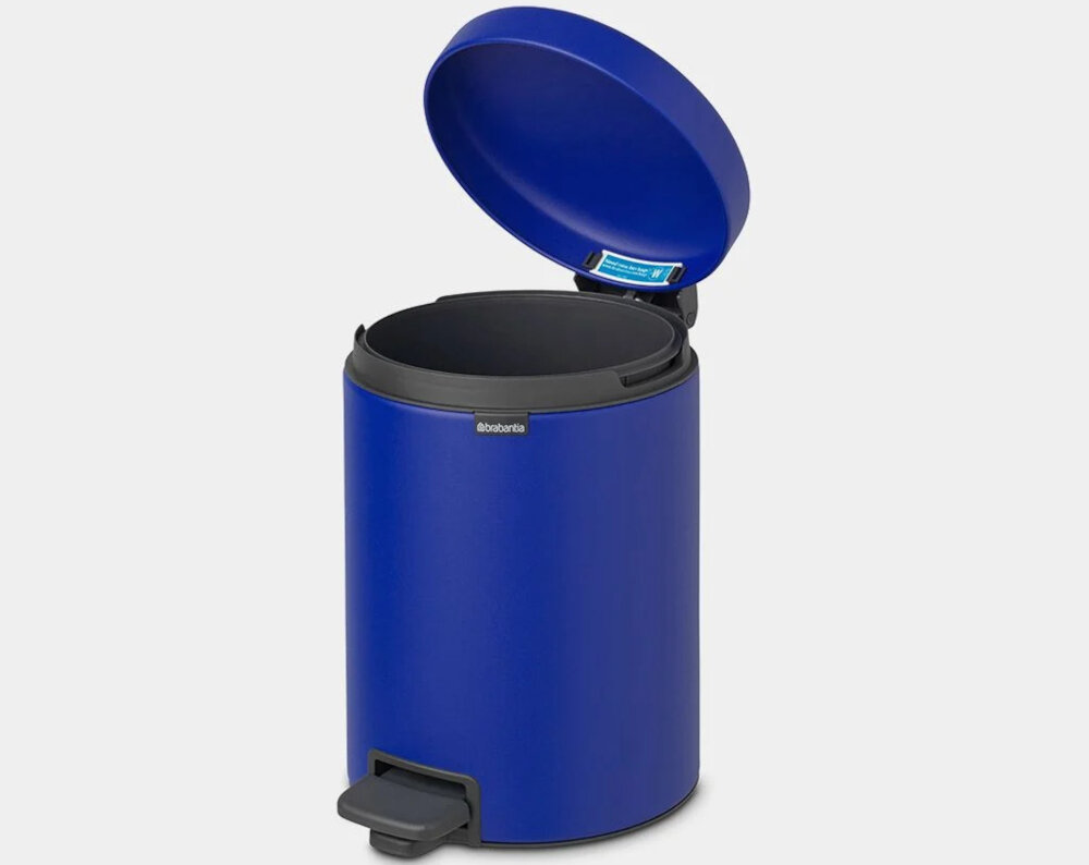 Kosz na śmieci BRABANTIA 206849 Newicon 5L Niebieski latwa obsluga higieniczne i wygodne