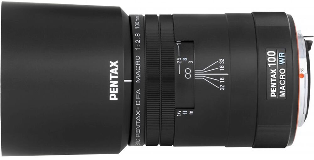 Obiektyw PENTAX SMC D-FA 100mm F2.8 Macro WR ogniskowa przysłona ostrość pierścienie optyka soczewki powłoki montaż bagnet światło jasność zoom filtry waga