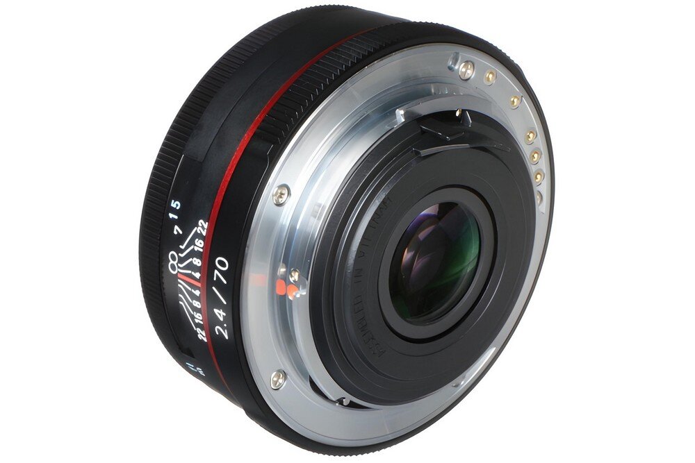 Obiektyw PENTAX HD DA 70mm f-2.4 ogniskowa przysłona ostrość pierścienie optyka soczewki powłoki montaż bagnet światło jasność zoom filtry waga
