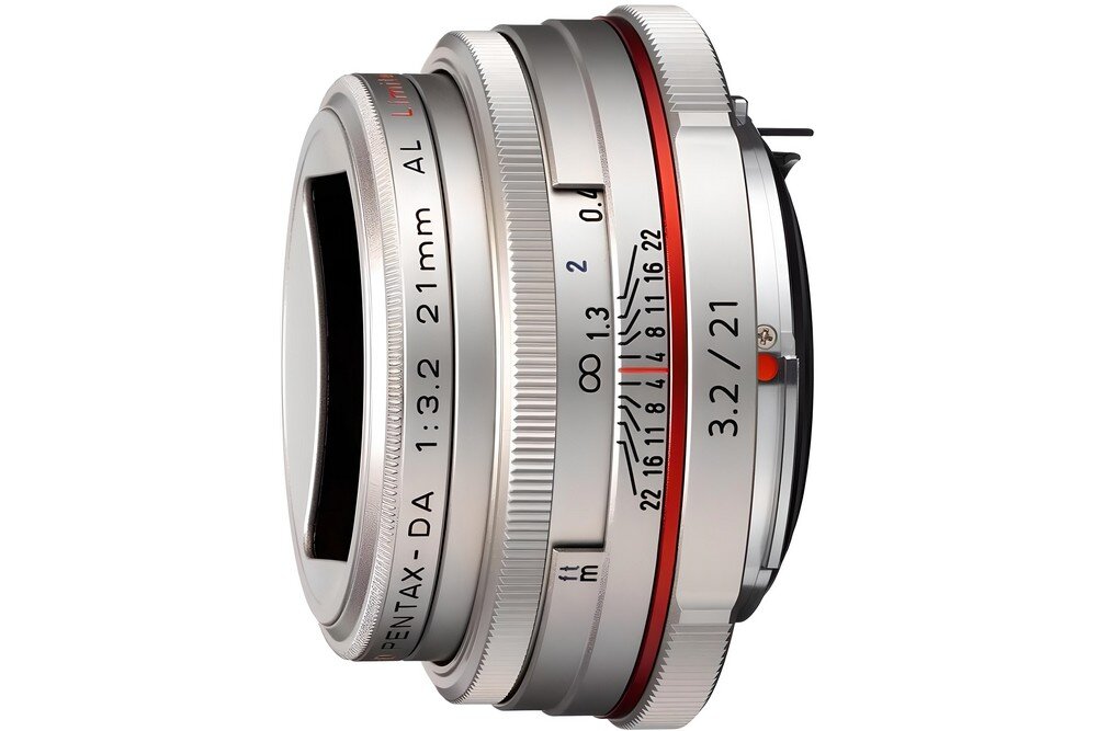 Obiektyw PENTAX DA 21 mm f-3.2 AL    ogniskowa przysłona ostrość pierścienie optyka soczewki powłoki montaż bagnet światło jasność zoom filtry waga