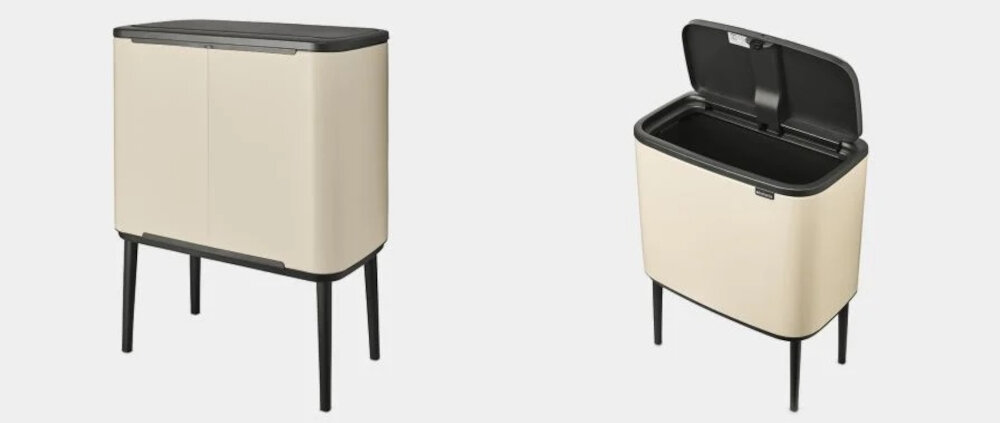 Kosz na śmieci BRABANTIA 201189 Bo Touch Bin 36L Beżowy Kolor beżowy elegancki element