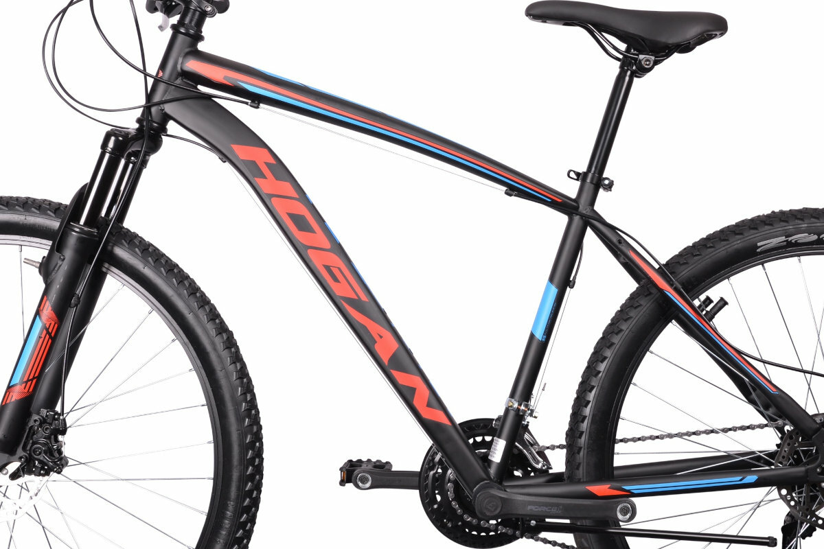 Rower gorski MTB MASCIAGHI Hogan M17 29 cali meski Niebiesko-czerwony zolto-czarny rama stal