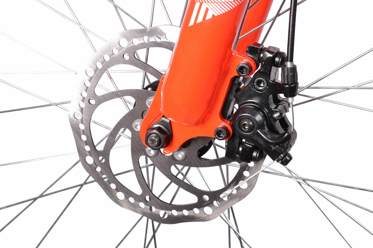 Rower gorski MTB MASCIAGHI Hogan M17 29 cali meski Niebiesko-czerwony zolto-czarny hamulce trczowe mechaniczne