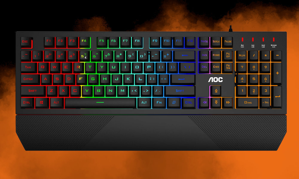 AOC GK200 Rainbow LX front