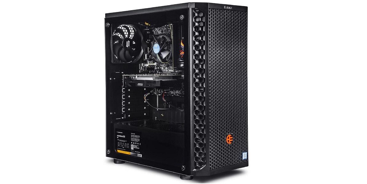 Komputer ADAX Draco WXHC12100F i3-12100F 16GB RAM 512GB SSD GeForce RTX3050 Windows 11 Home karta graficzna karta dźwiękowa procesor dysk SSD RAM pamięć gaming rozrywka praca solidność jakość