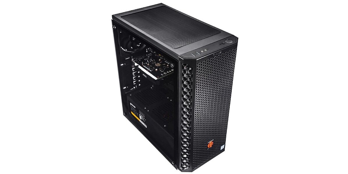Komputer ADAX Draco WXHC12100F i3-12100F 16GB RAM 512GB SSD GeForce RTX3050 Windows 11 Home karta graficzna karta dźwiękowa procesor dysk SSD RAM pamięć gaming rozrywka praca solidność jakość