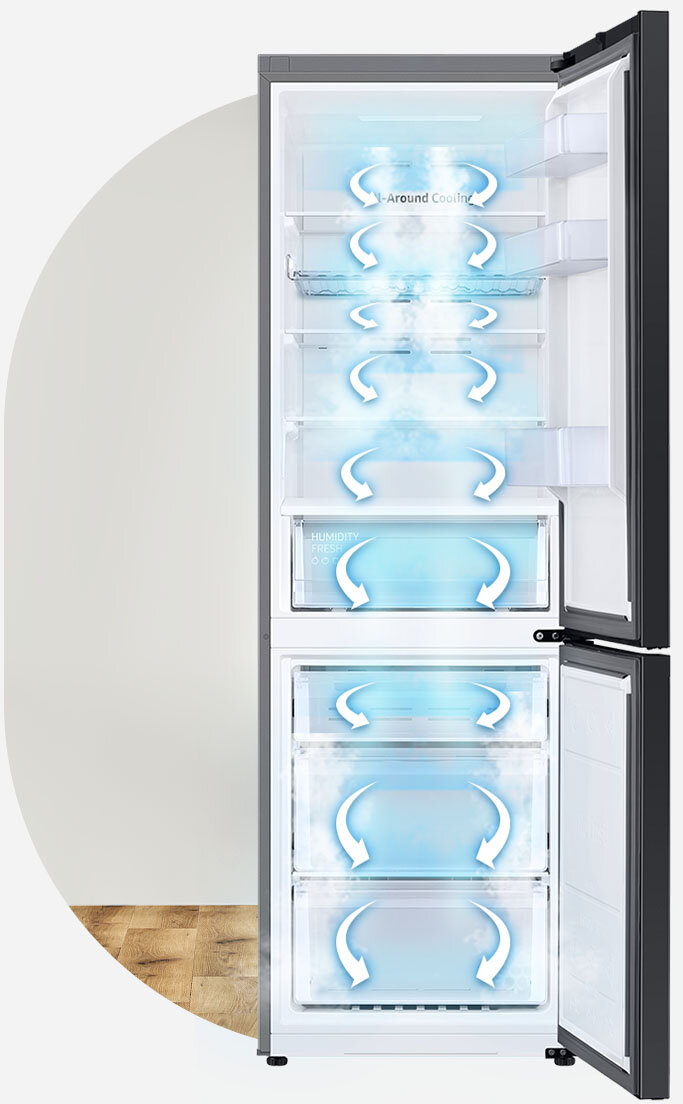 graficznie przedstawione rozprowadzanie po wnętrzu zimnego powietrza graficznie przedstawione rozprowadzanie po wnętrzu zimnego powietrza