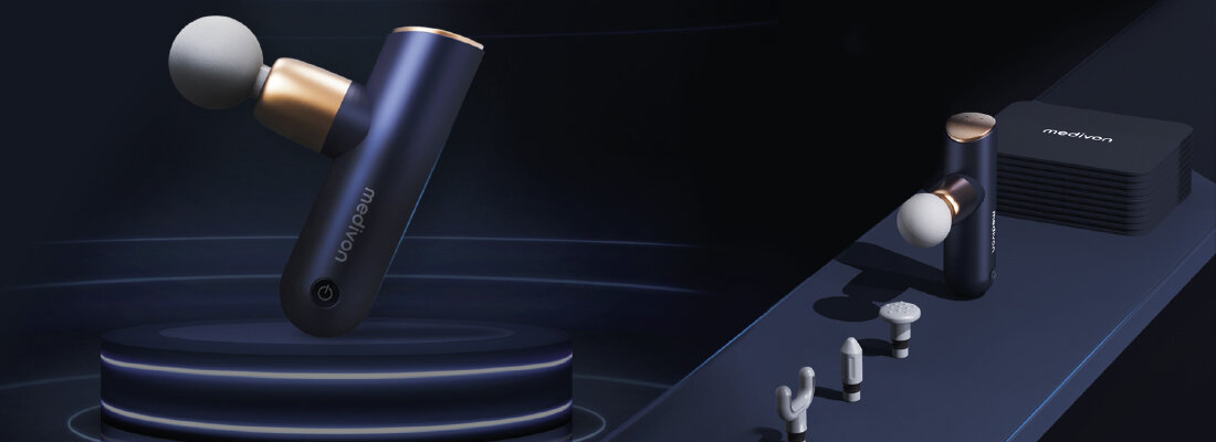 Masażer MEDIVON Gun Pro Y masujace elementy delikatnosc masazer