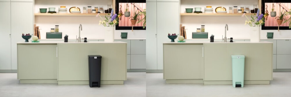 Kosz na śmieci BRABANTIA 800108 StepUp 40L Jasnozielony pojemnosc 40 l