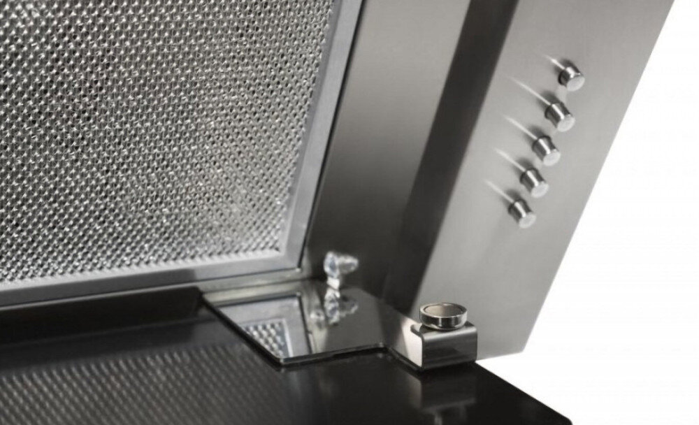 Okap AFRELLI AW-5 Piano Classic 90 Inox/białe szkło sterowanie elektroniczne