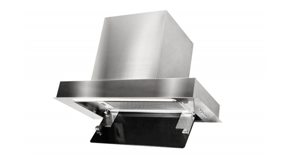 Okap AFRELLI AW-5 Piano Classic 90 Inox/białe szkło moc wydajność