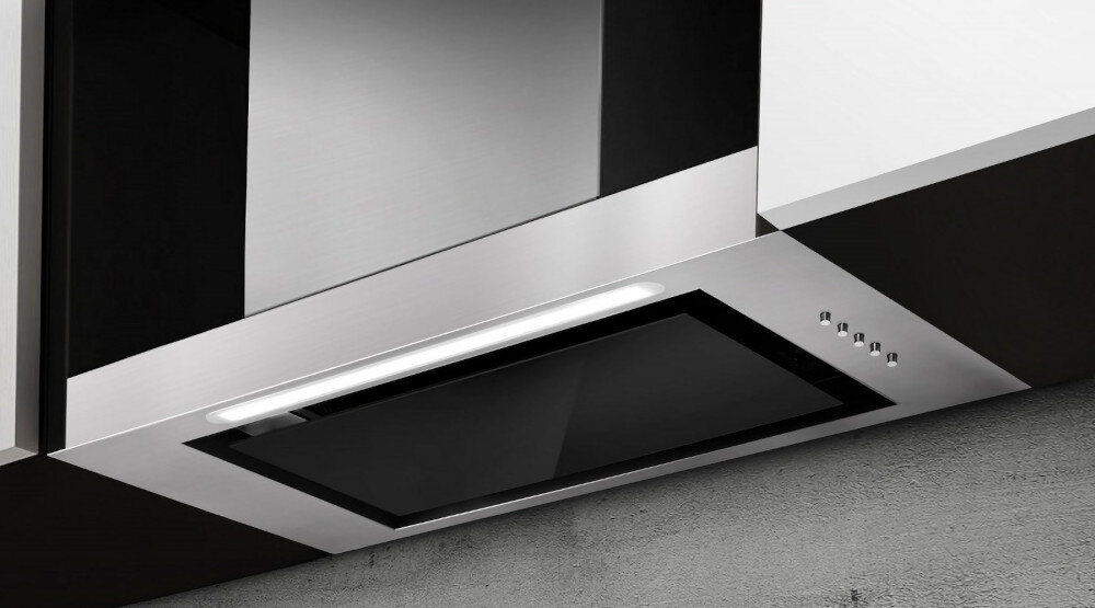 Okap AFRELLI AW-5 Piano Classic 60 Inox/czarne szkło design wygląd