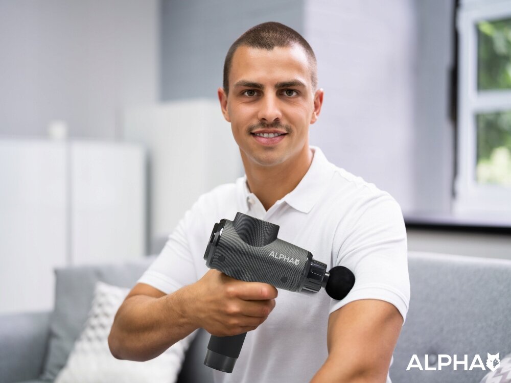 Masażer ręczny Gun ALPHA AMG-04 łatwe ustawienie prędkości, systemy bezpieczeństwa, ochrona silnika i akumulatora