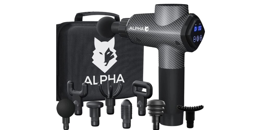 Pistolet do masażu ALPHA AMG-04 wygląd ogólny banner