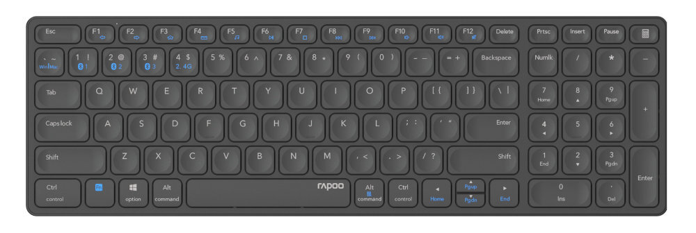 RAPOO Multi.Mode 9700M komfortowa obsluga