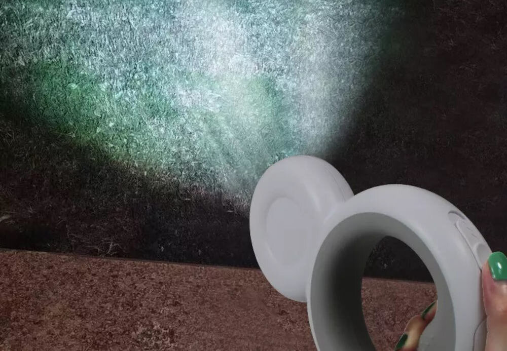 Smycz DOGGY VILLAGE Retractable Leash MT7125 S/M (300 x 0.9 cm) Biały Oświetlenie LED nocne spacery latarka zasieg Akumulator litowo-polimerowy czas działanie ładowanie złącze USB-C