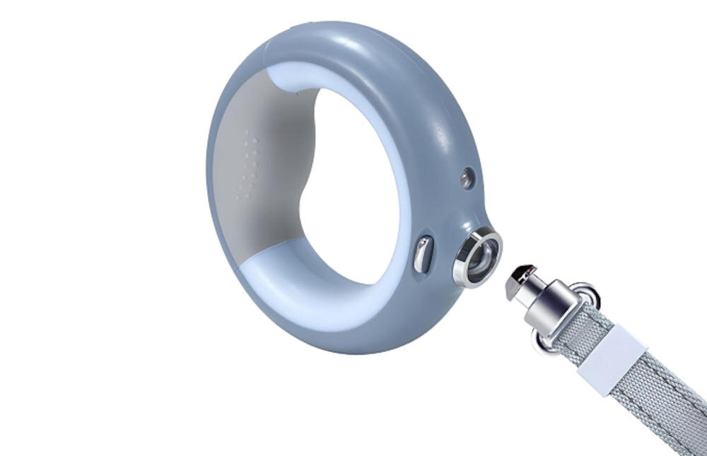 DOGGY VILLAGE smycz pies spacer komfort taśma nylonowa metalowy karabińczyk blokada zapięcie zatrzask obroża