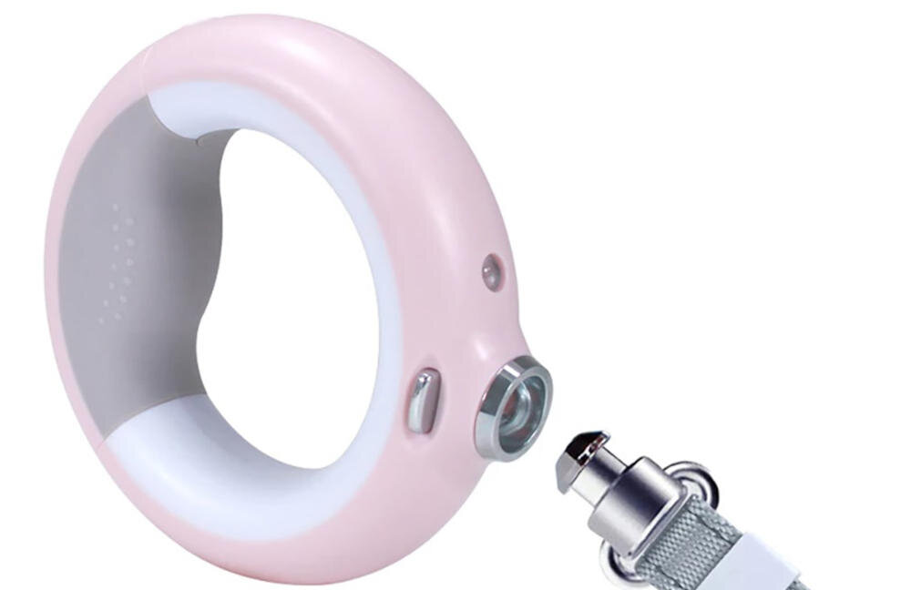 DOGGY VILLAGE smycz pies spacer komfort taśma nylonowa metalowy karabińczyk blokada zapięcie zatrzask obroża