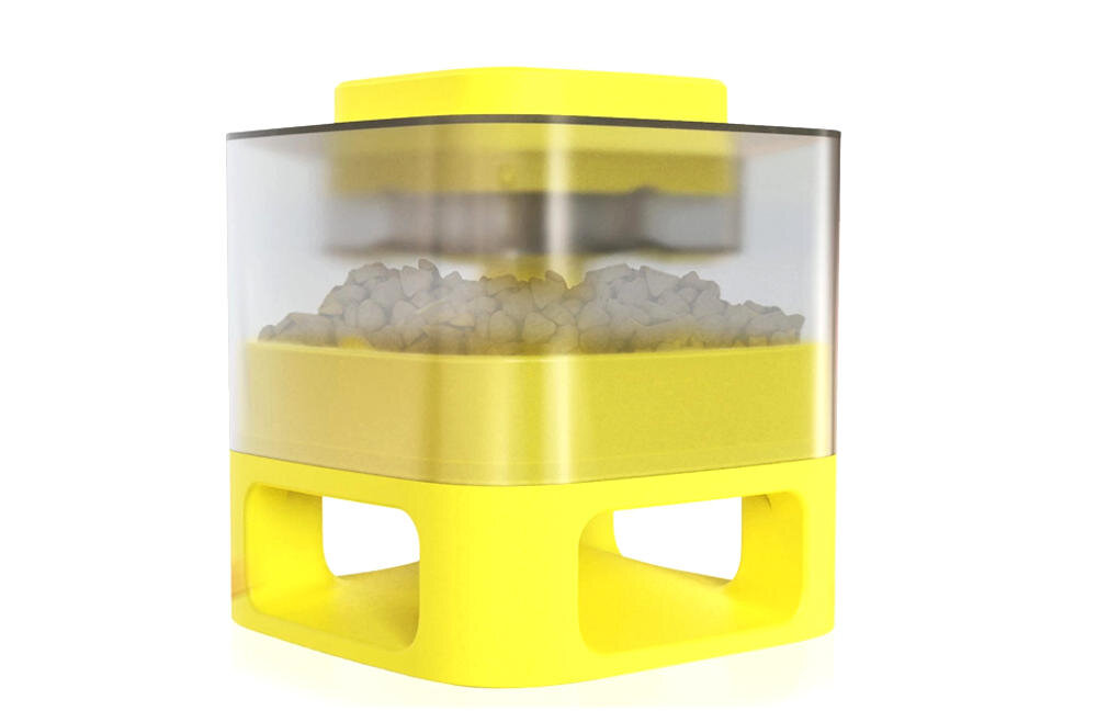 DOGGY VILLAGE pies przycisk suche smakołyki pojemnik kwadrat trudność