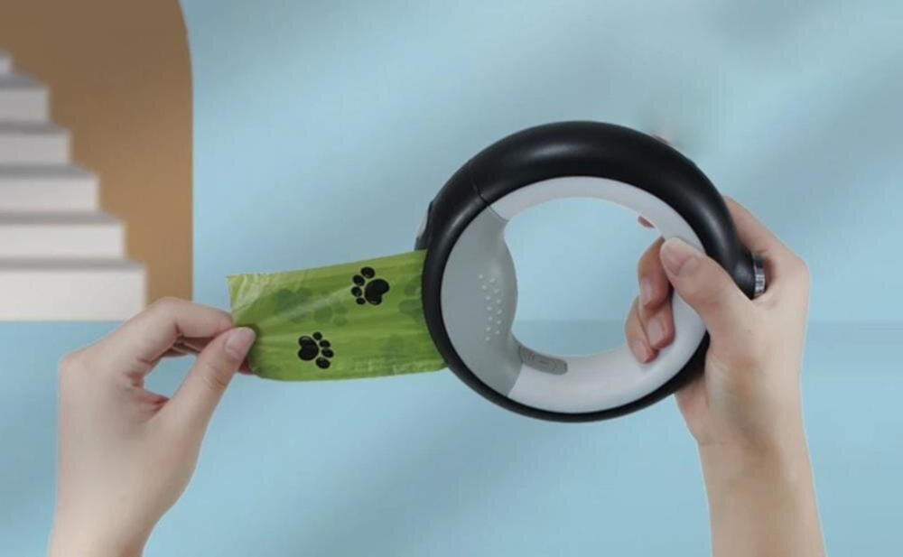 DOGGY VILLAGE praltyczny dyspenser torebki sanitarne rolka higieniczne sprzątanie pies