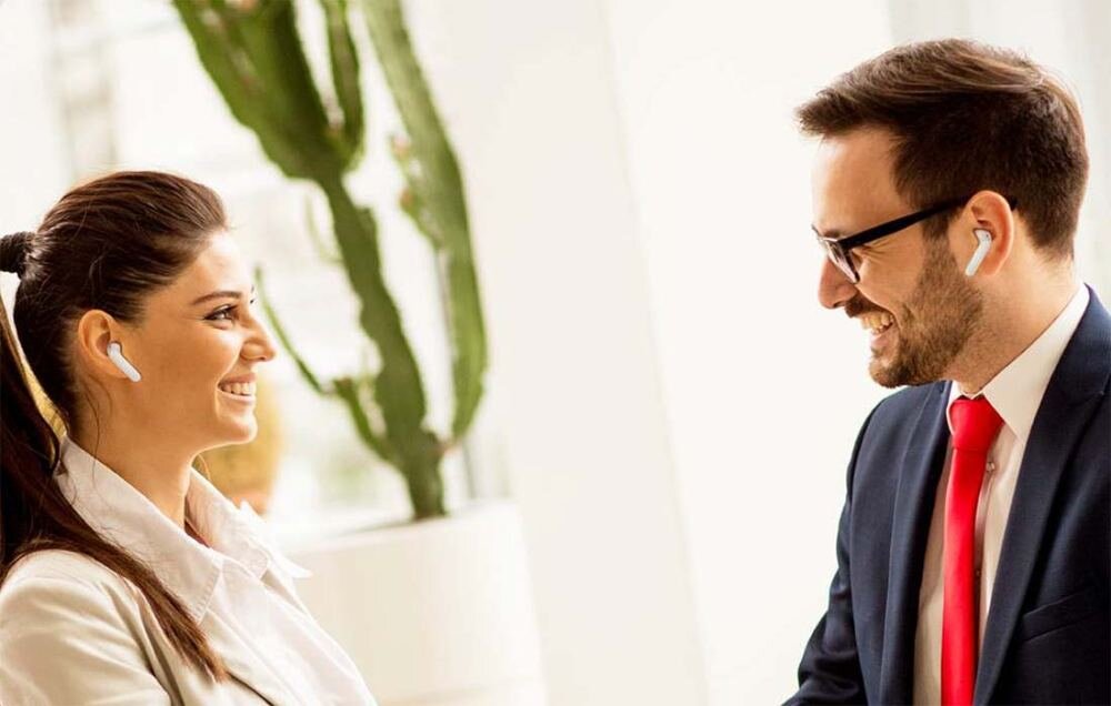 Słuchawki dokanałowe XIAODU Du Smart Buds TWS Biały nagrywanie rozmów