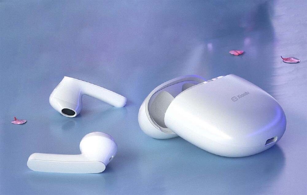 Słuchawki dokanałowe XIAODU Du Smart Buds TWS Biały obsługa panele dotykowe tryby pracy odbieranie połączeń aplikacja korzystanie jedna dwie