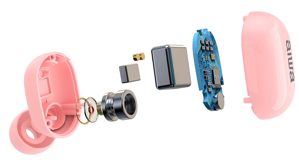 Słuchawki dokanałowe AIWA EBTW-150 słuchawki tws jedna dwie 