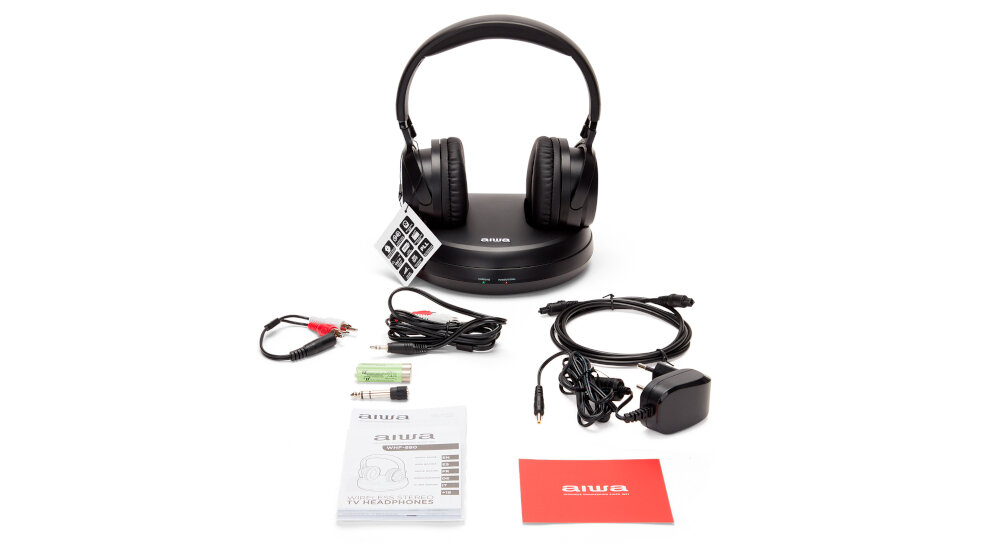 Słuchawki nauszne AIWA WHF-930D Czarny zestaw