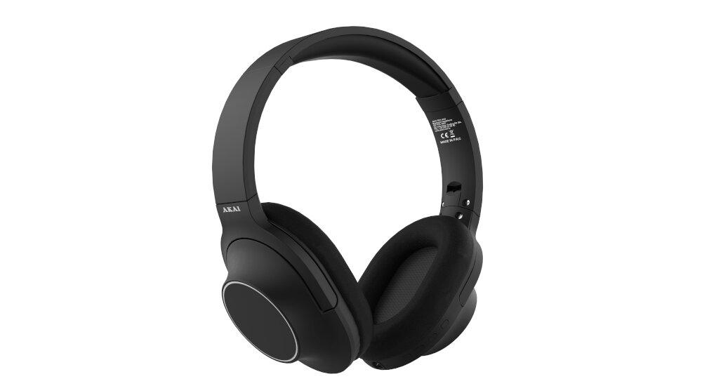 Słuchawki nauszne AKAI BTH-P23 Czarny tony brzmienie szerokie pasmo przenoszenia