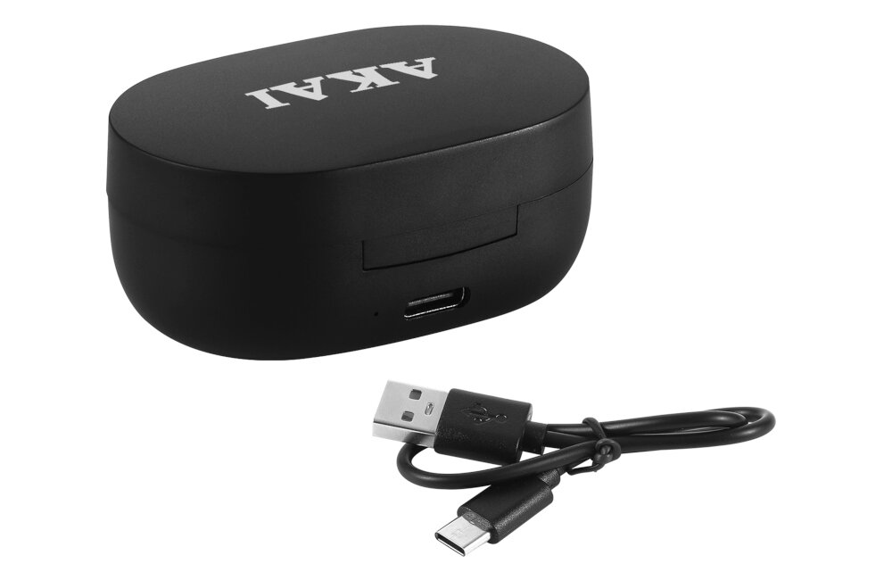 Słuchawki dokanałowe AKAI BTE-J15 Czarny zasięg mikrofon 