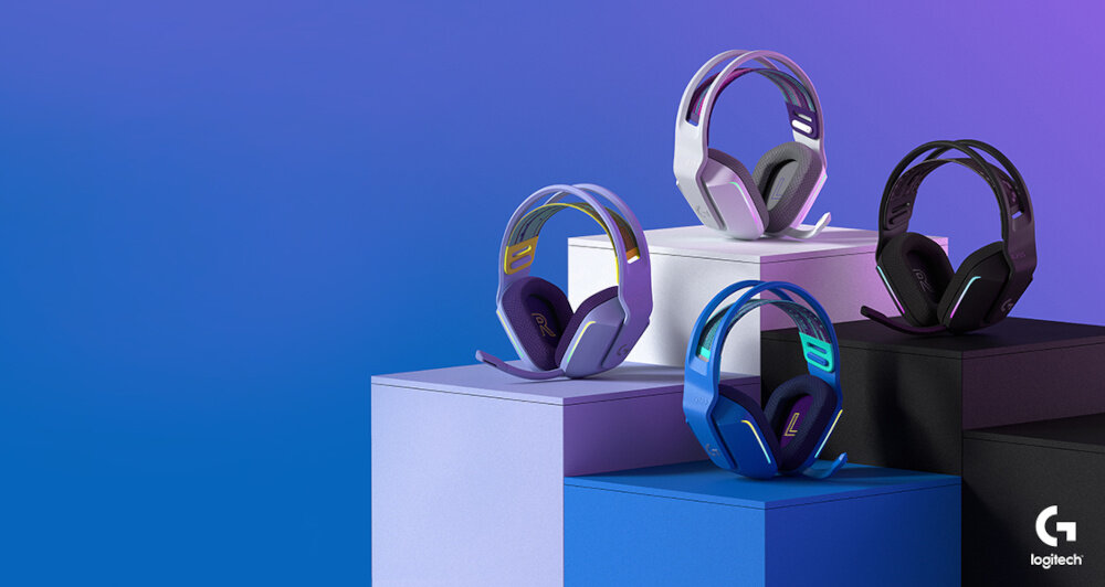 Słuchawki LOGITECH G335 Miętowe mikrofon