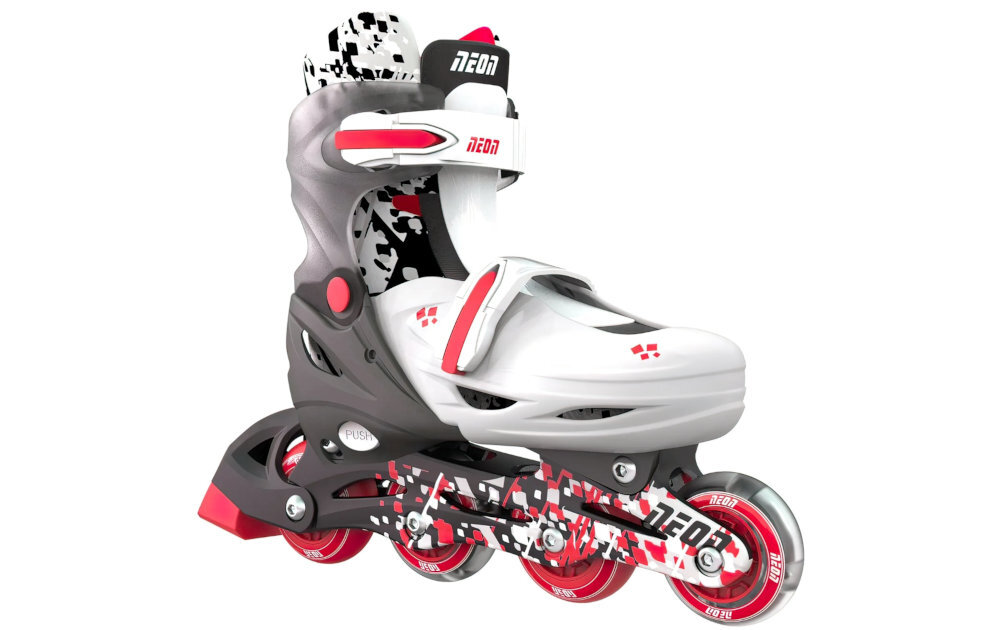 Rolki YVOLUTION Neon Combo 2w1 opanuj zatrzymywanie sie hamulcem