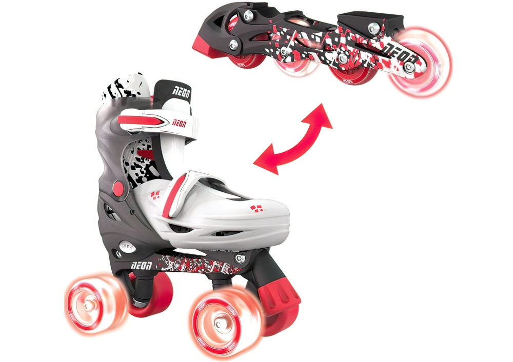 Rolki YVOLUTION Neon Combo 2w1 rolki i wrotki w jednym