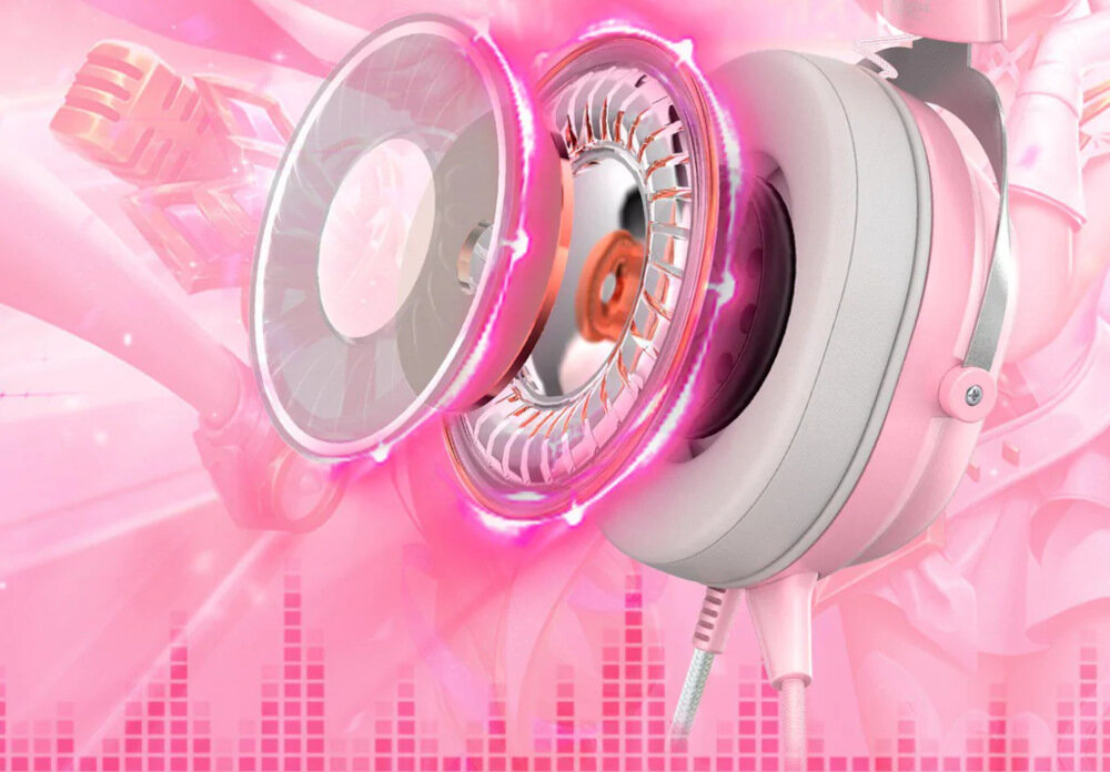Słuchawki ONIKUMA X11 Kocie Uszy audio wrażenia pasmo przenoszenia kocie uszy dźwięk przestrzenny basy