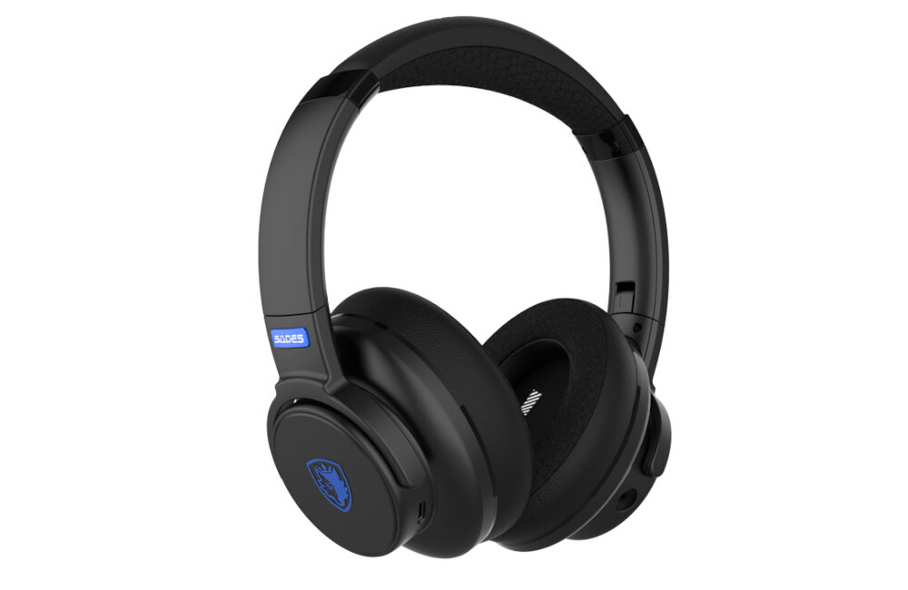 Słuchawki SADES Runner nauczniki pałak skóra PU konstrukcja regulacja 