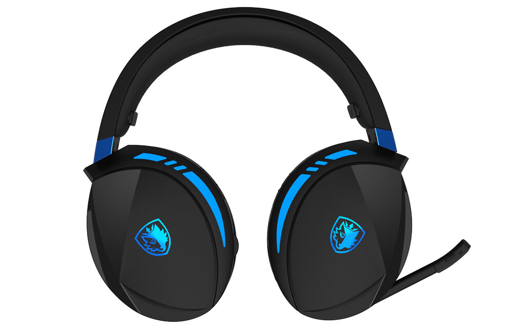 Słuchawki SADES Warden I Czarny mikrofon dźwięk łączność design waga bezprzewodowe kabel ładowanie bateria czas pracy brzmienie