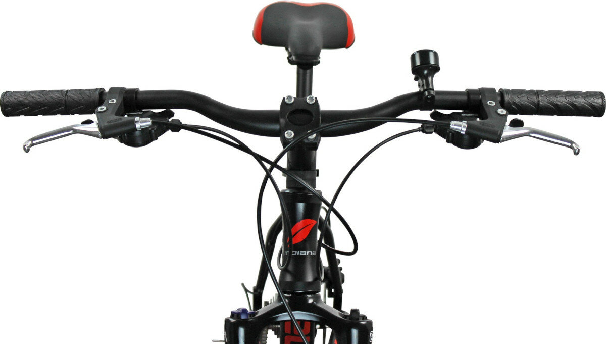 Rower gorski MTB INDIANA X-Pulser 2.9 M21 29 cali meski Czarno-czerwony kierownica wyposazenie