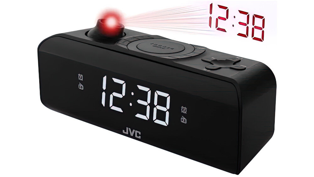 Radiobudzik JVC RA-E211B - projektor